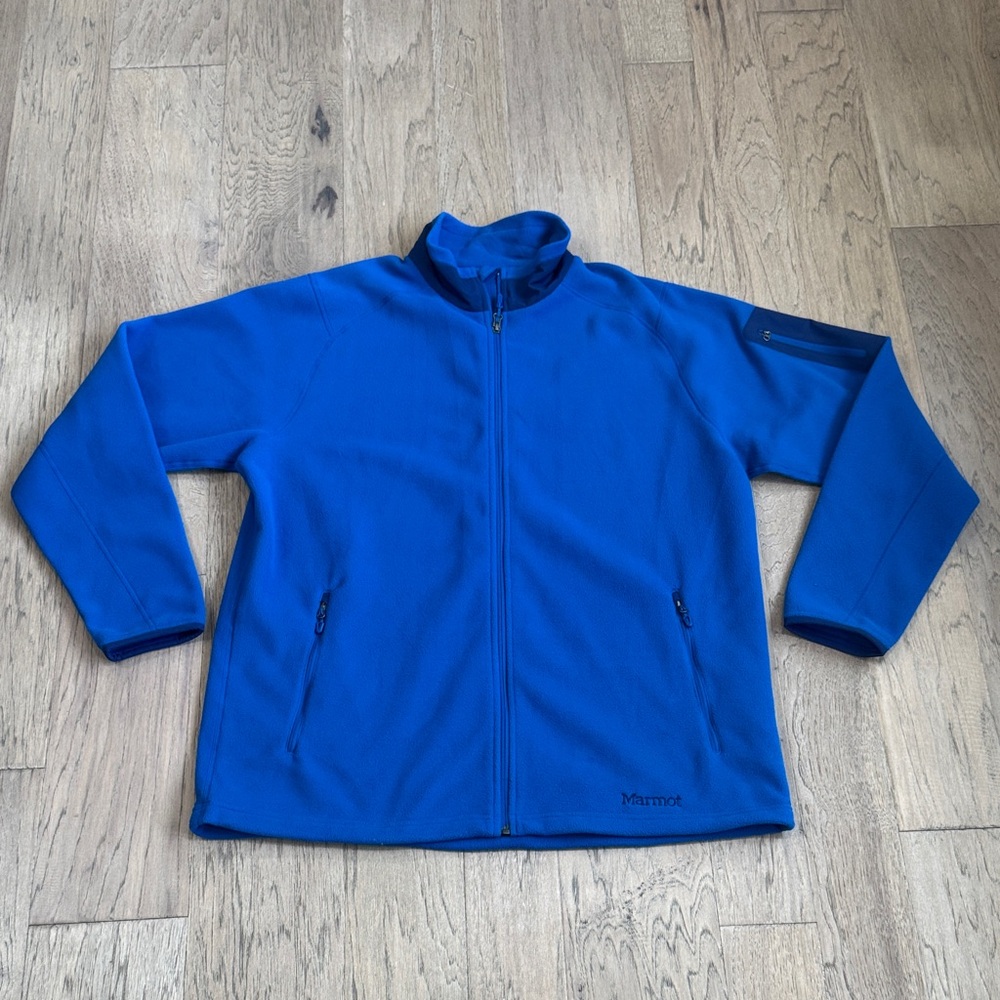 Marmot Men's Vibrant Reactor Polartec Fleece Jacket Sure Blue Size XXL